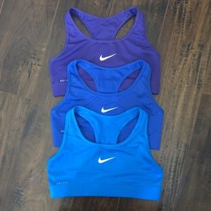 Nike Pro Sports Bras (reversible to solid)